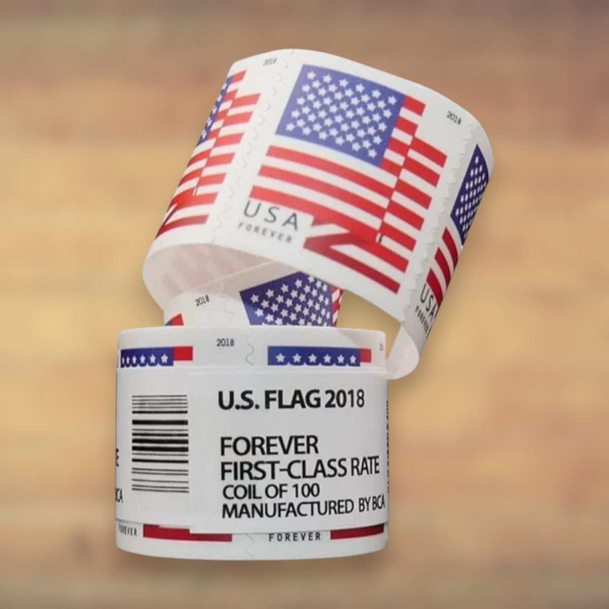 2018 U.S. Flag Forever Stamps — Coil of 100